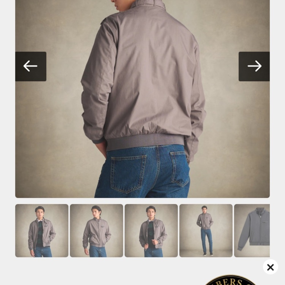 Members Only Classic Iconic Racers Men's Gray Jacket - Picture 3 of 6